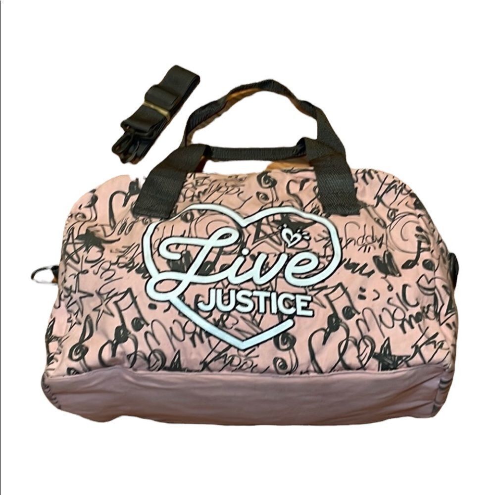 Justice Pink Duffel Bag, Live Music, barrel bag